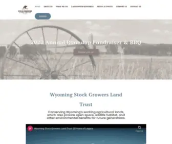 Wsgalt.org(The Wyoming Stock Growers Land Trust) Screenshot