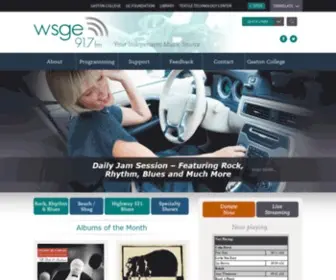Wsge.org(WSGE is a volunteer driven station) Screenshot