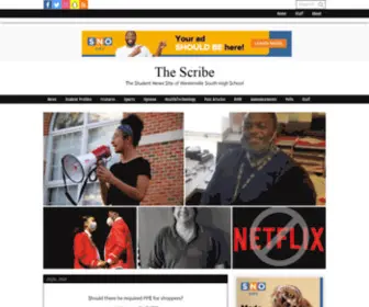 WSHSthescribe.com(The Student News Site of Westerville South High School) Screenshot