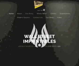 Wsimp.com(WALL STREET IMPRINTABLES) Screenshot