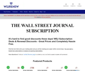 WSjrenew.com(The Wall Street Journal Shop) Screenshot