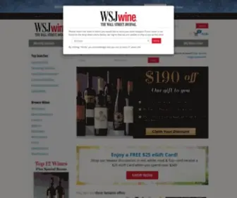 WSjwine.com(WSJwine from The Wall Street Journal) Screenshot