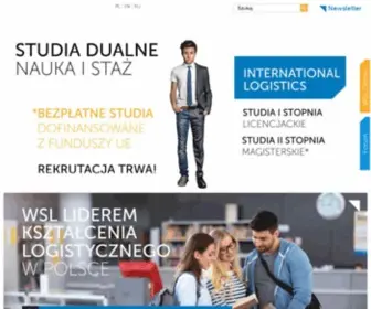 WSL.com.pl(Wyższa Szkoła Logistyki) Screenshot