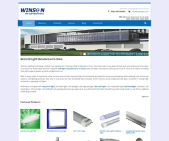 Wsledlight.com(Best LED Light Manufacturers) Screenshot