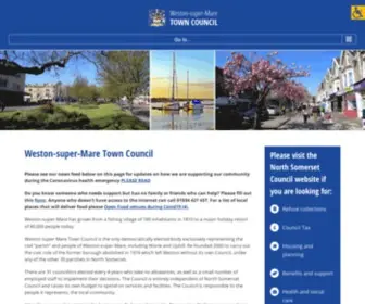WSM-TC.gov.uk(Weston super Mare Town Council) Screenshot