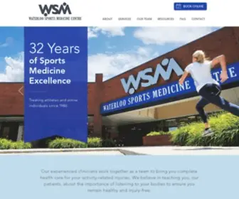 WSM.ca(Waterloo Sports Medicine) Screenshot