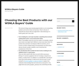 WSnlabuyersguide.org(All the help you need) Screenshot