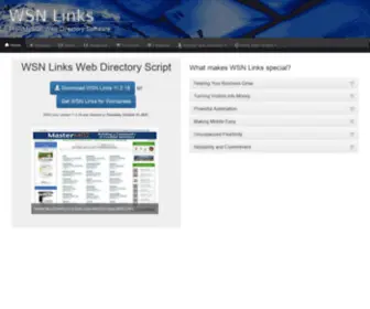 WSnlinks.com(WSN Links a powerful and flexible web directory) Screenshot