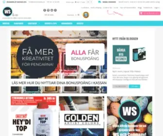 Wsochcompany.se(Hobbybutik & konstnärshandel) Screenshot