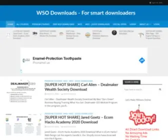 Wsodownloads.us(WSO Downloads) Screenshot