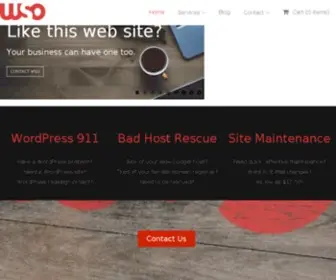 Wso.host(Have a WordPress problem?Need a WordPress site?WordPress redesign project) Screenshot