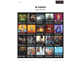 Wsongs.com(Kannada Mp3 Songs Free Download from) Screenshot