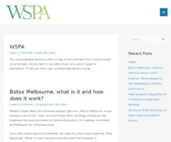 Wspa.org.au(The world of WSPA) Screenshot