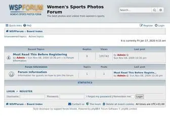 WSpforum.com(Women's Sports Photos Forum) Screenshot