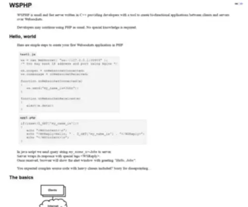 WSPHP.net(Websocket server for PHP) Screenshot