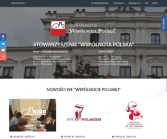 Wspolnotapolska.org.pl("Stowarzyszenie Wsp) Screenshot