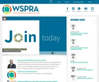 WSpra.com(Washington School Public Relations Association) Screenshot