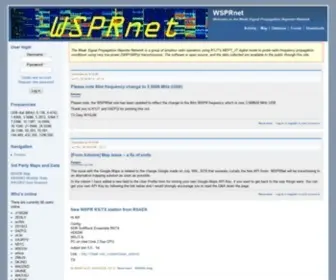 WSPrnet.org(The Weak Signal Propagation Reporter Network) Screenshot