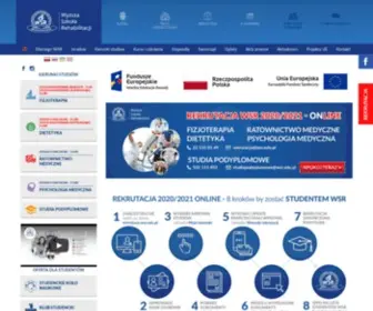 WSR.edu.pl(Wyższa Szkoła Rehabilitacji w Warszawie) Screenshot