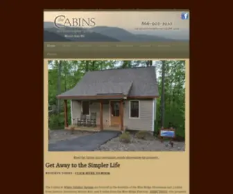 WSscabins.com(White Sulphur Springs) Screenshot