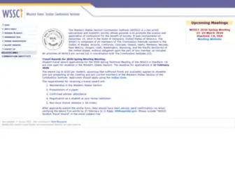 WSsci.us(WESTERN STATES SECTION COMBUSTION INSTITUTE) Screenshot