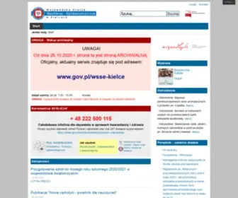Wsse-Kielce.pl(Wojewódzka Stacja Sanitarno) Screenshot