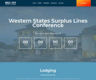 WSSLC2019.com(Western States Surplus Lines 2019) Screenshot