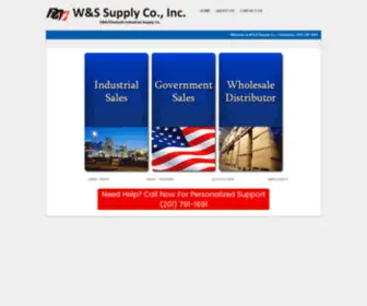 Wssupplyco.com(Industrial and Government) Screenshot