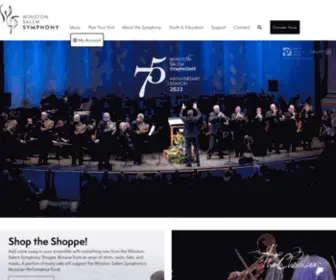 WSSYMphony.org(Winston-Salem Symphony) Screenshot