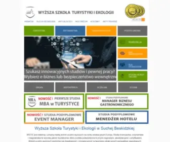 Wste.edu.pl(Wyższa Szkoła Turystyki i Ekologii) Screenshot