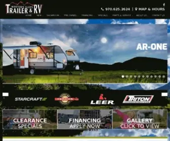 WStrailers.com(Western Slope Trailer Sales & RV) Screenshot