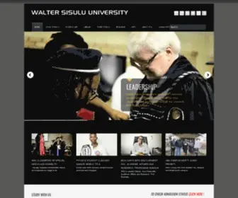 Wsu.ac.za(Walter Sisulu University) Screenshot