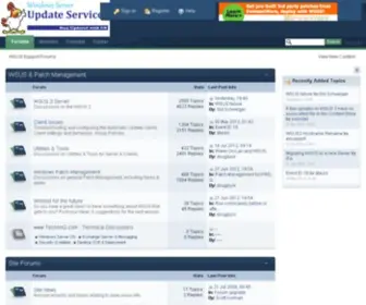 Wsus.info(WSUS Support Forums) Screenshot