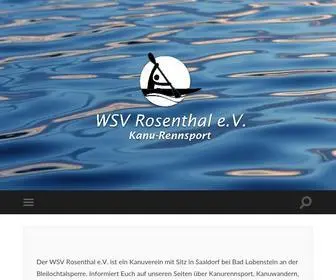 WSV-Rosenthal.de(WSV Rosenthal e.V) Screenshot