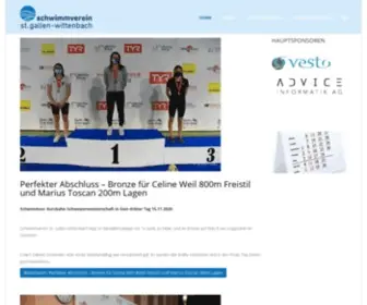 WSVStgallen.ch(Schwimmverein St.Gallen) Screenshot