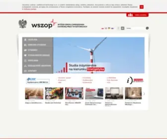 Wszop.edu.pl(Wyższa Szkoła Zarządzania Ochroną Pracy w Katowicach) Screenshot