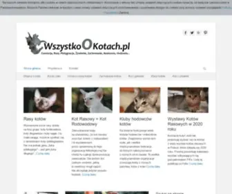 WSZYStkookotach.pl(Wszystko o Kotach) Screenshot