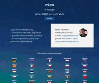 WT.eu(Index English) Screenshot