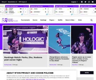 Wtatennis.com(The Official Home of the Women's Tennis Association) Screenshot