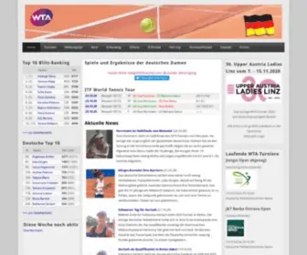 Wtatennis.de(WTA Tennis DE) Screenshot
