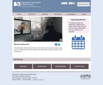 WTBBL.org(Washington Talking Book & Braille Library) Screenshot