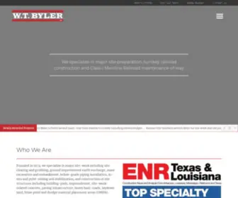 WTByler.com(Industrial Heavy Civil Construction) Screenshot