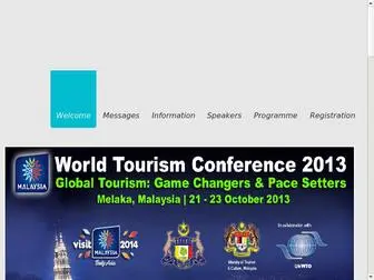 WTC2013Malaysia.com(UNWTO World Tourism Conference 2013) Screenshot