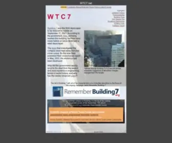 WTC7.net(The hidden story of Building 7) Screenshot