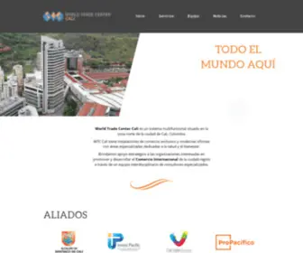 WTccali.org(World Trade Center Cali) Screenshot