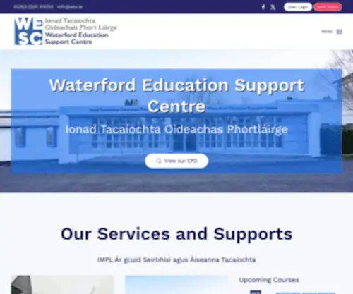 WTC.ie(Waterford Teachers' Centre) Screenshot