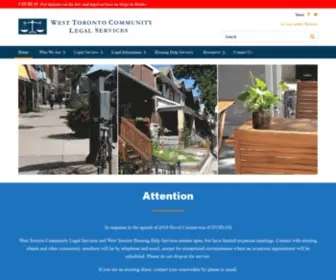WTCLS.org(West Toronto Community Legal Services) Screenshot