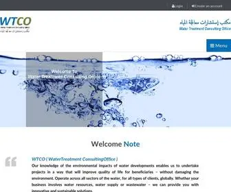 Wtco-ENG.com(Water Treatment Consulting Office) Screenshot