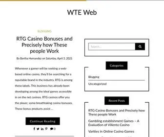 Wteweb.com(WTE Web) Screenshot