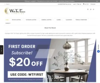 WTflighting.com.au(With The Future Lighting) Screenshot